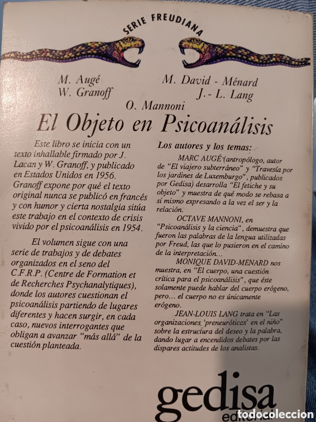 Libros de segunda mano: El objeto en Psicoan&aacute;lisis. Varios autores - Foto 2