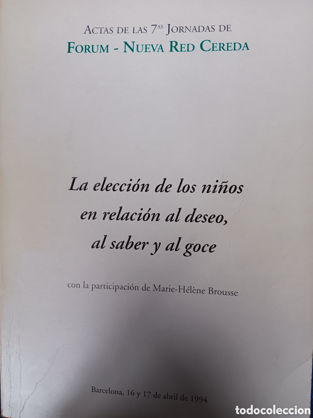 Second hand books: La elecci&oacute;n de los ni&ntilde;os en relaci&oacute;n al deseo, al saber y al goce