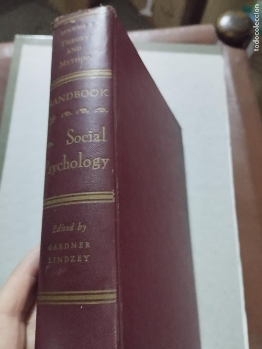 Second hand books: Handbook of Social Psychology Volume 1 Gardner Lindzey