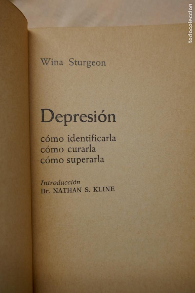 Libros de segunda mano: DEPRESION - WINA STURGEON - Foto 3