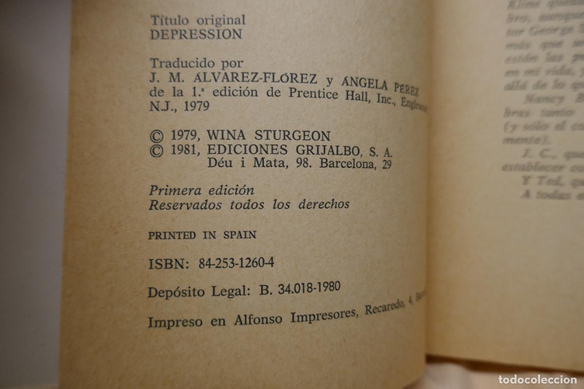 Libros de segunda mano: DEPRESION - WINA STURGEON - Foto 5