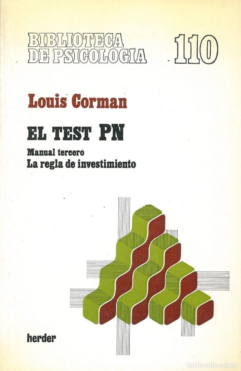 Libros de segunda mano: El Test PN. 3 Tomos - Corman, Louis - Foto 3