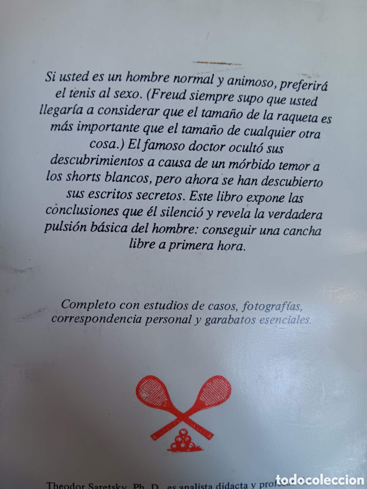 Libros de segunda mano: El tenis y la sexualidad. Compilador Th. Saretsky - Foto 2
