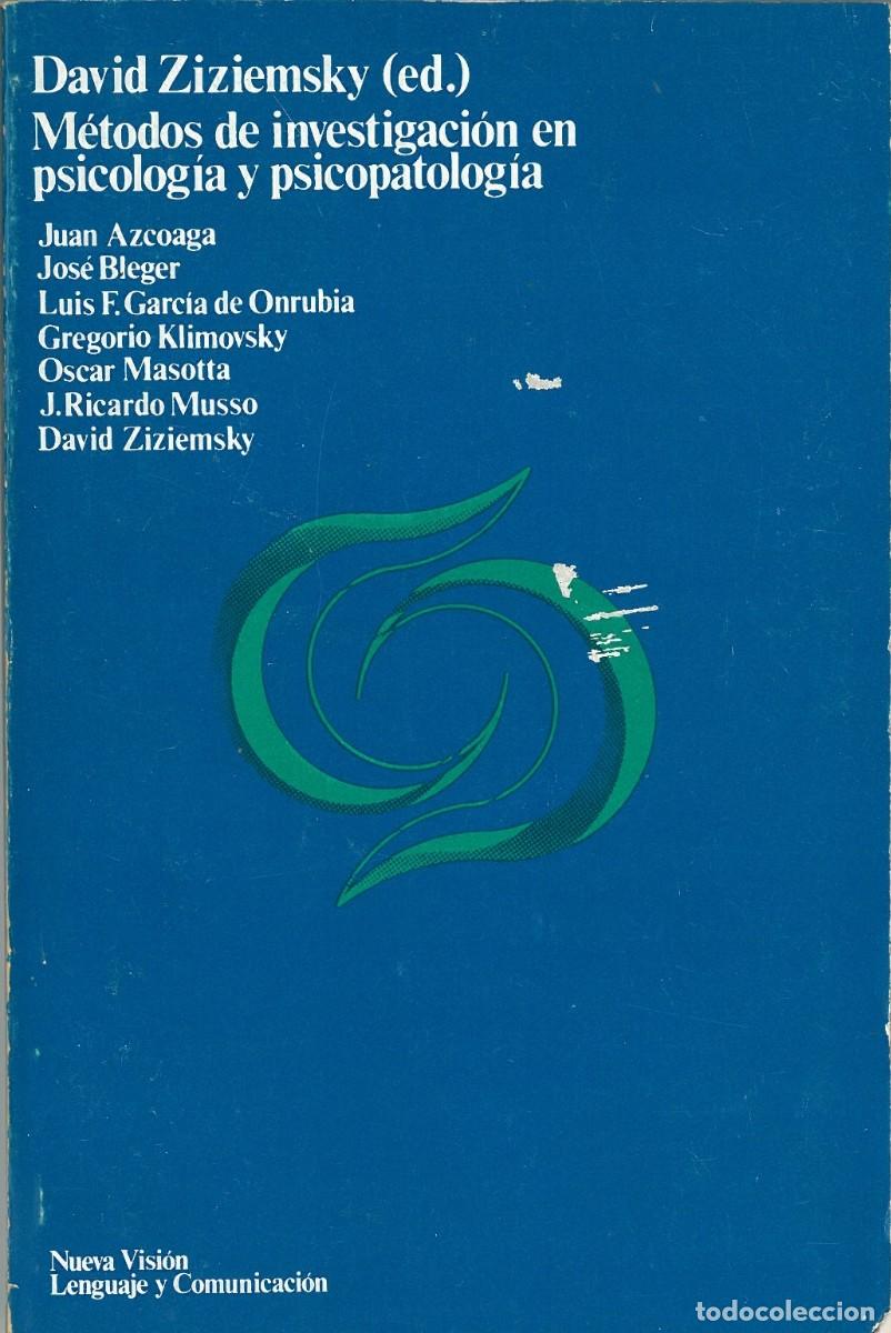 Gebrauchte B&uuml;cher: Metodos de investigacion en psicologia y psicopatologia - Ziziemsky, David