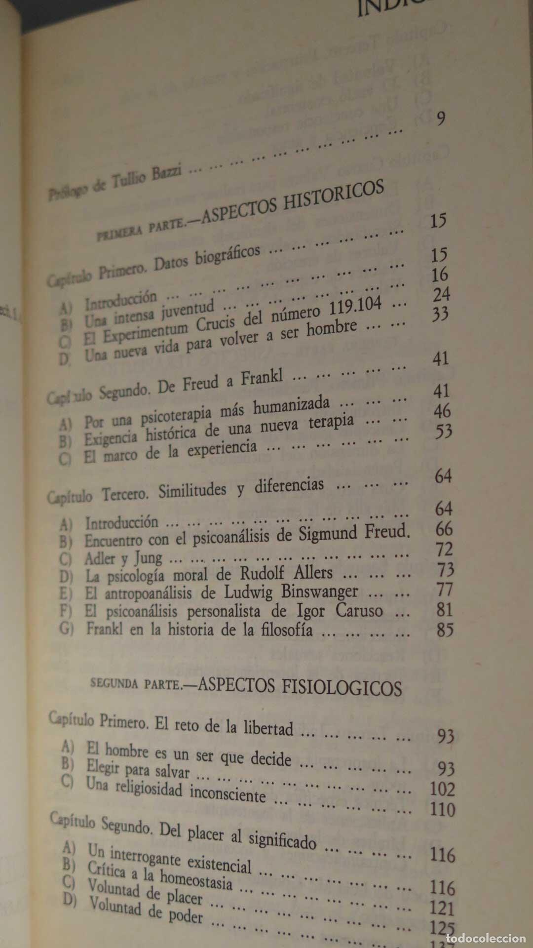 Libros de segunda mano: DE FREUD A FRANKL. INTERROGANTES SOBRE EL VACIO EXISTENCIAL - Foto 2