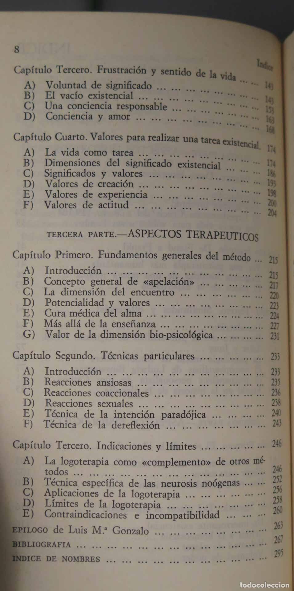 Libros de segunda mano: DE FREUD A FRANKL. INTERROGANTES SOBRE EL VACIO EXISTENCIAL - Foto 3