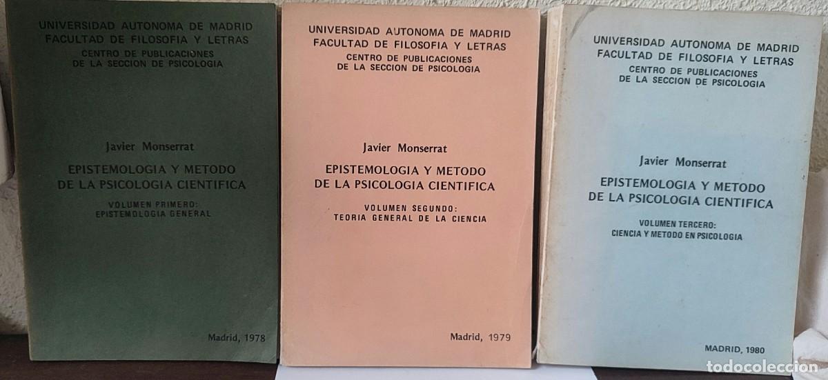 Libros de segunda mano: Epistemolog&iacute;a de la psicolog&iacute;a cient&iacute;fica - Foto 1