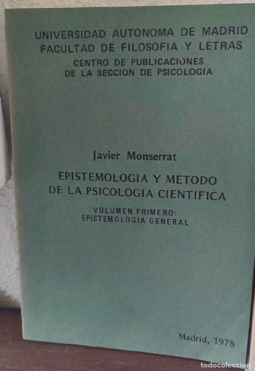 Libros de segunda mano: Epistemolog&iacute;a de la psicolog&iacute;a cient&iacute;fica - Foto 2
