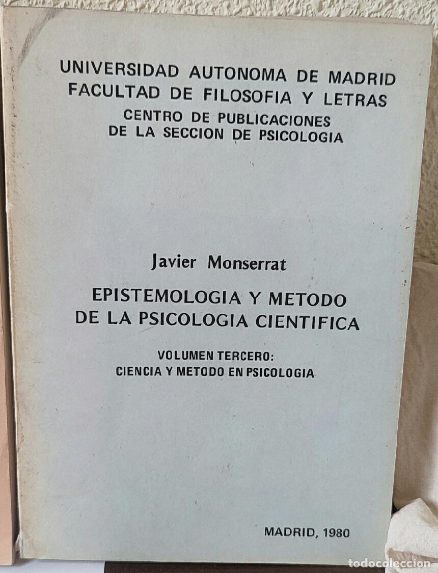 Libros de segunda mano: Epistemolog&iacute;a de la psicolog&iacute;a cient&iacute;fica - Foto 4