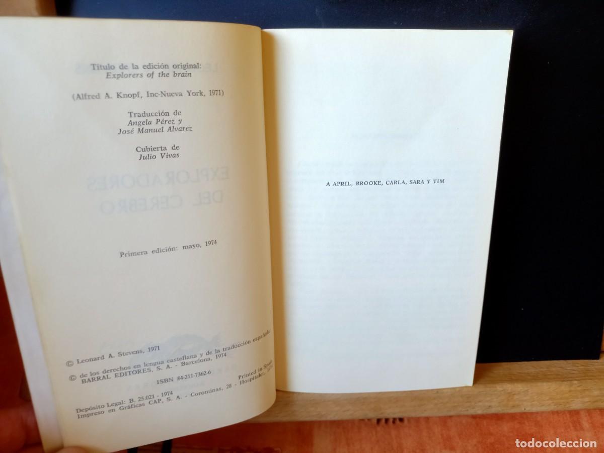 Libros de segunda mano: EXPLORADORES DEL CEREBRO. LEONARD A. STEVENS. EDICIONES DE BOLSILLO. 1974 - Foto 5