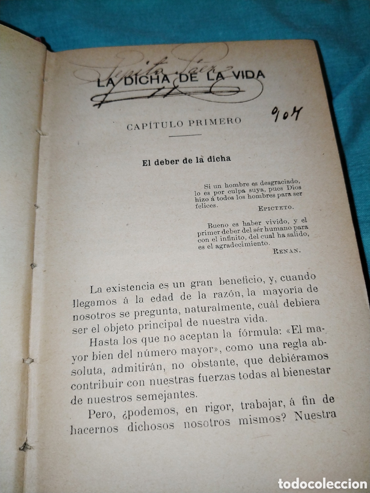 Libros de segunda mano: La dicha de la vida. John Lubbock. - Foto 3