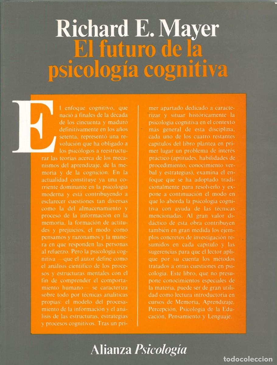 Libri di seconda mano: El futuro de la psicologia cognitiva - Mayer, Richard