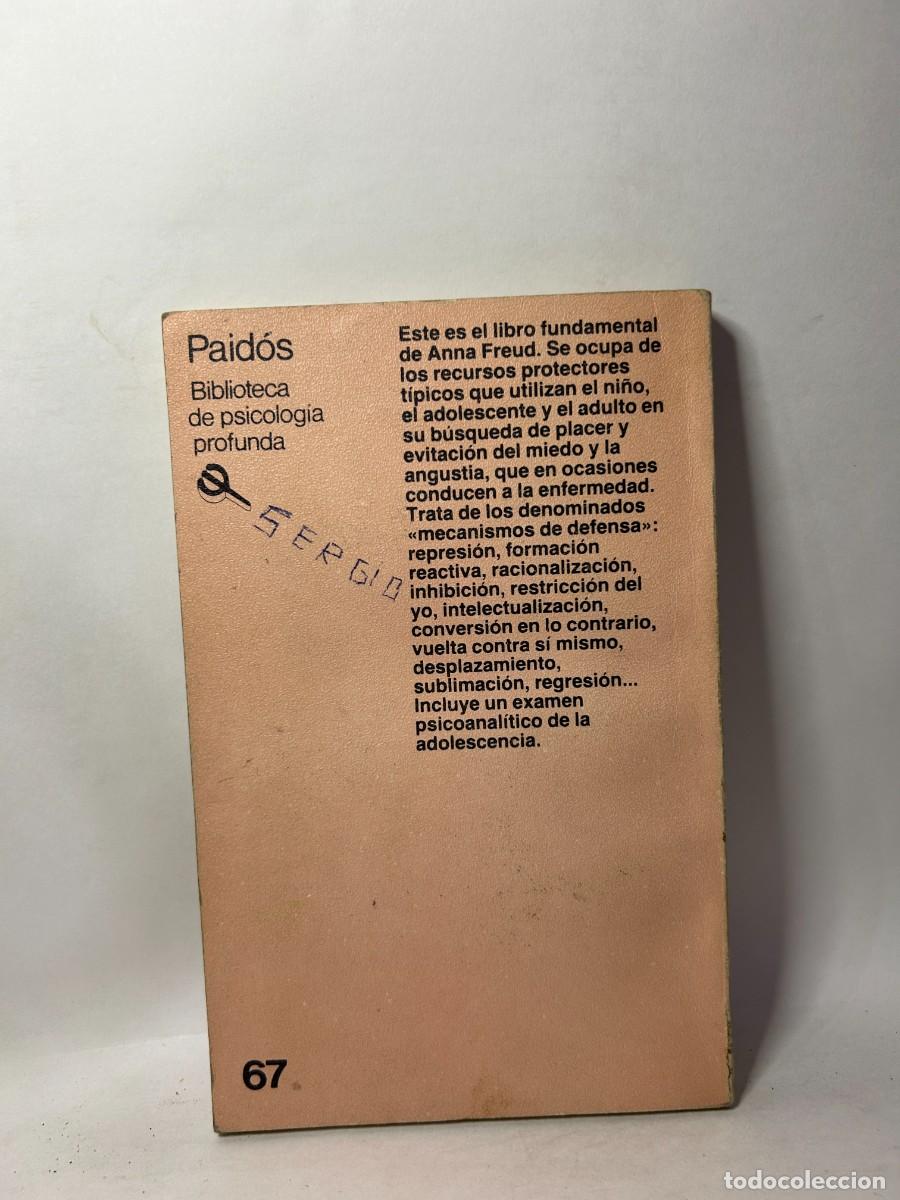 Libros de segunda mano: ANNA FREUD - EL YO Y LOS MECANISMOS DE DEFENSA - 1986 - Foto 4