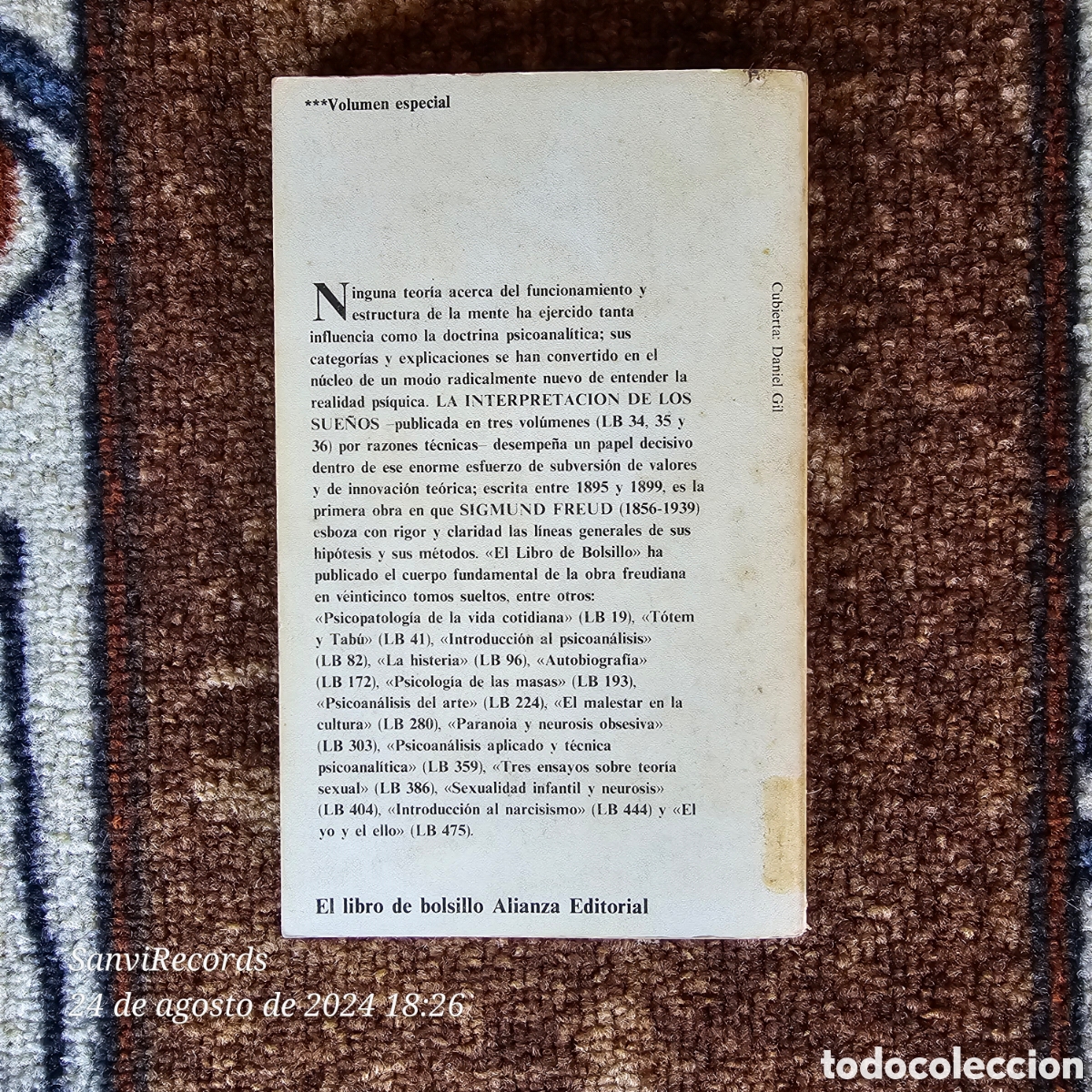 Libros de segunda mano: LA INTERPRETACI&Oacute;N DE LOS SUE&Ntilde;OS 2 (SIGMUND FREUD) (ALIANZA EDITORIAL) - Foto 2