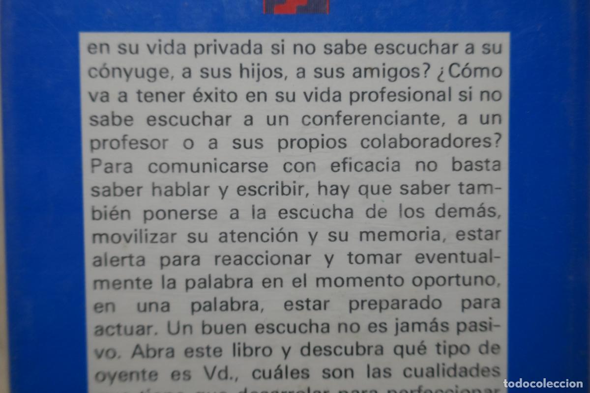 Libros de segunda mano: SABER ESCUCHAR - MICHEL GRENOUILLOUX - Foto 16