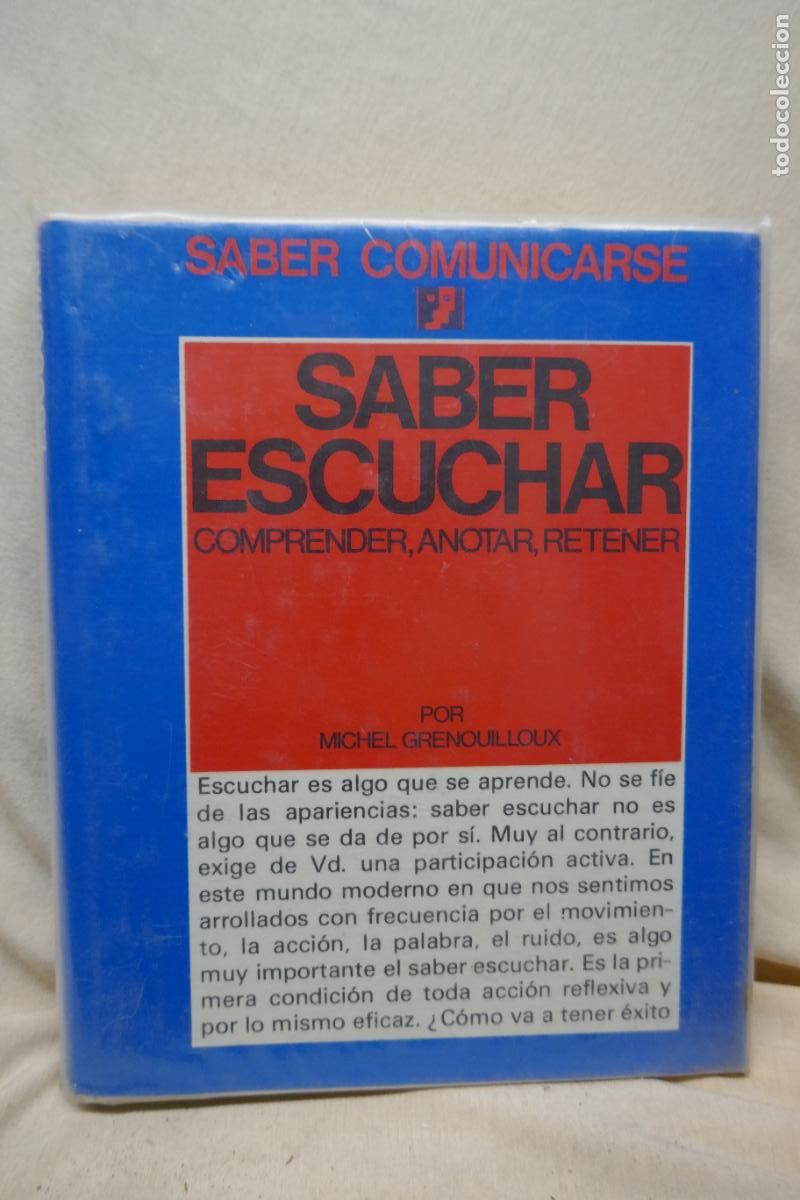 Libros de segunda mano: SABER ESCUCHAR - MICHEL GRENOUILLOUX - Foto 1