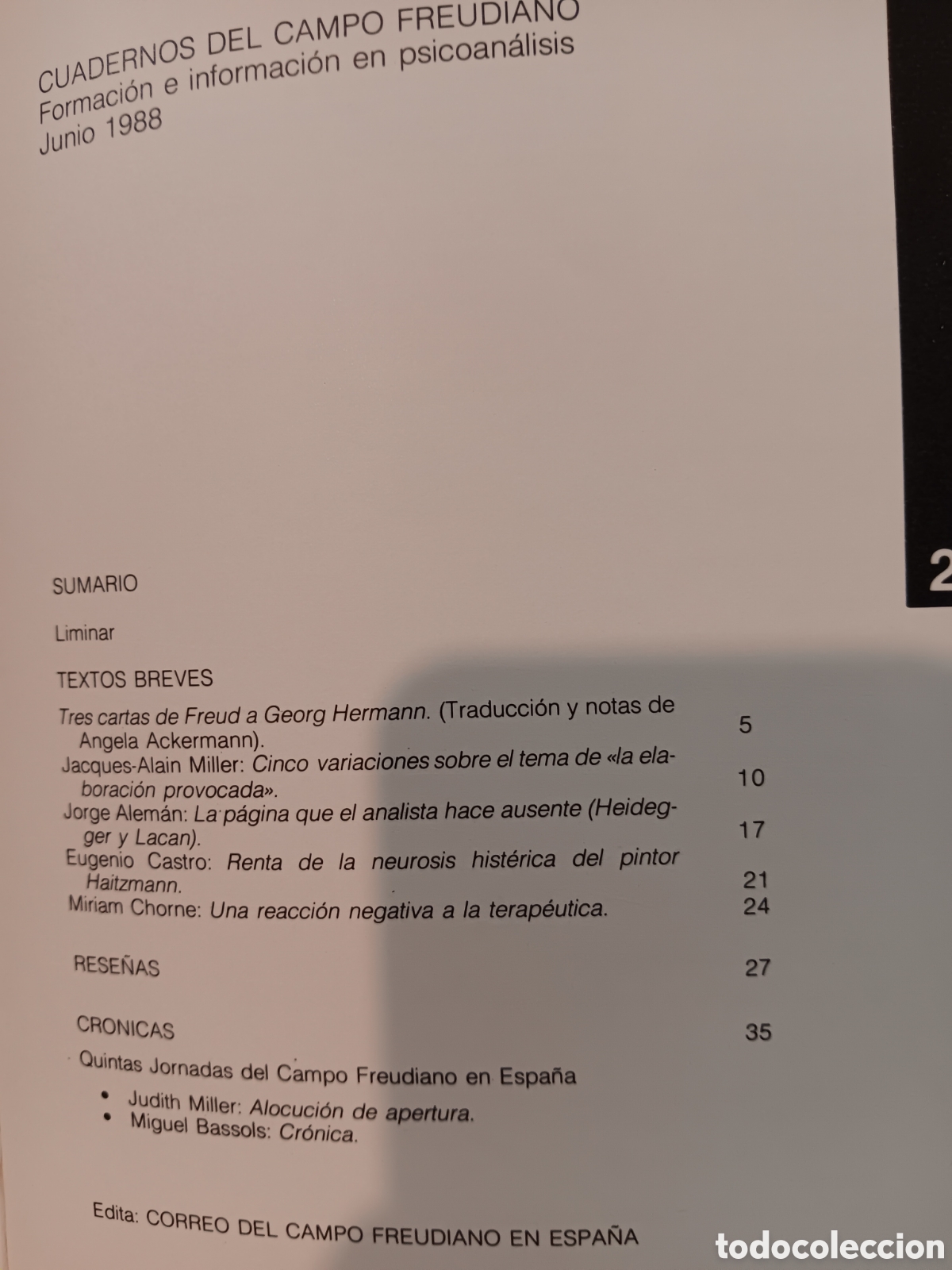 Libros de segunda mano: Cuadernos del campo freudiano. 3 vol&uacute;menes. - Foto 3