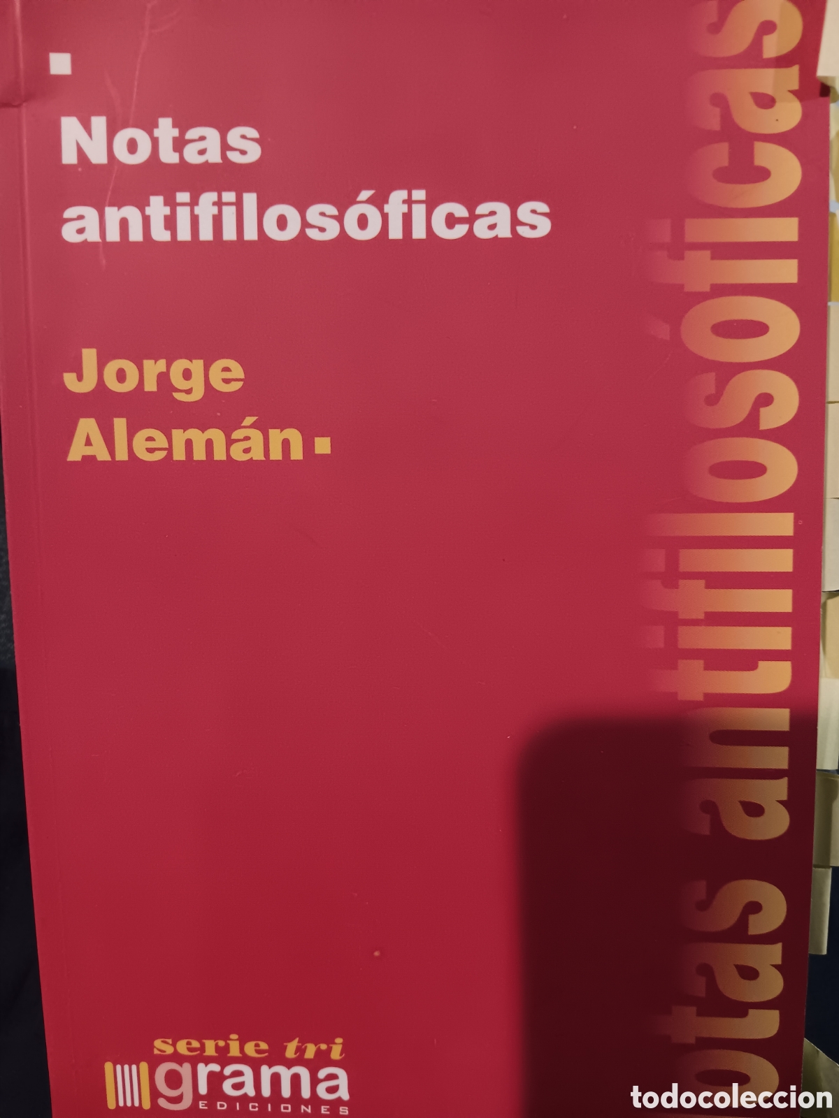 Libros de segunda mano: Jorge Alem&aacute;n. Notas Antifilos&oacute;ficas - Foto 1