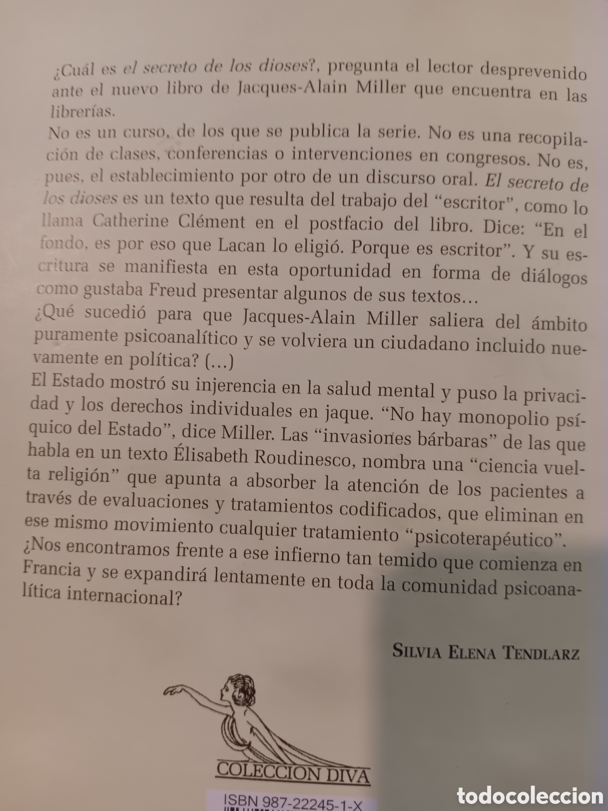 Libros de segunda mano: Jacques-Alain Miller. El secreto de los dioses. - Foto 2