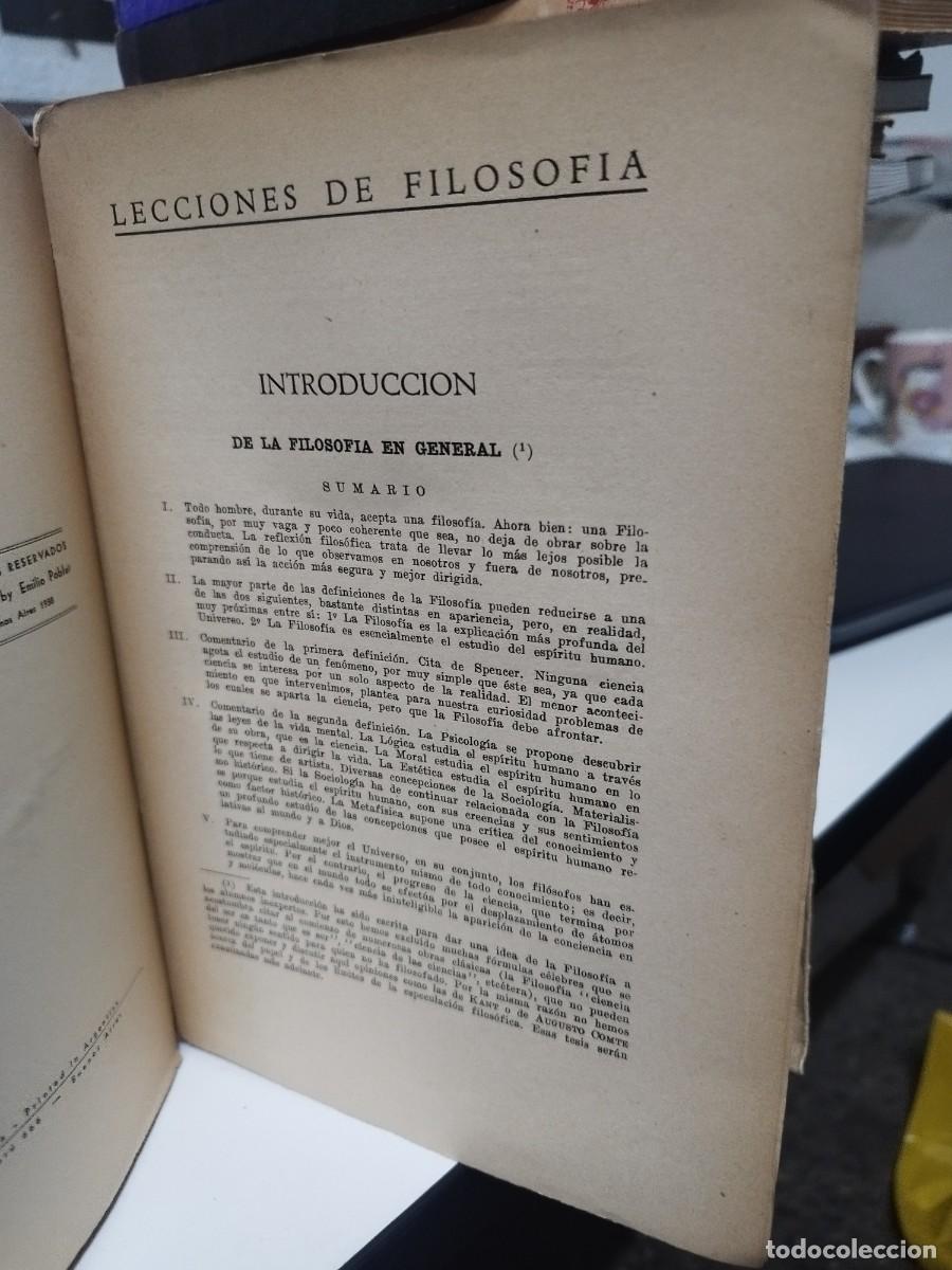 Libros de segunda mano: Lecciones de psicologia D. Roustan Ed. poblet - Foto 3