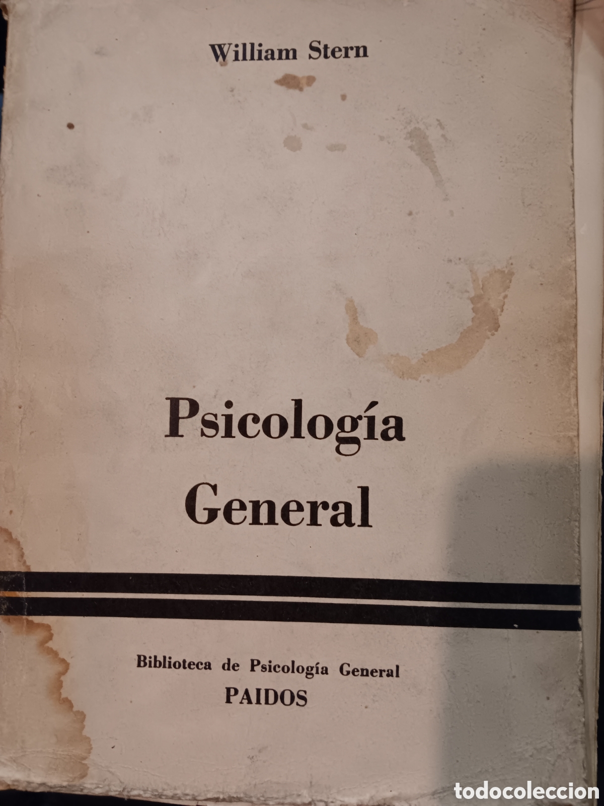 Libros de segunda mano: William Stern. Psicolog&iacute;a general - Foto 1