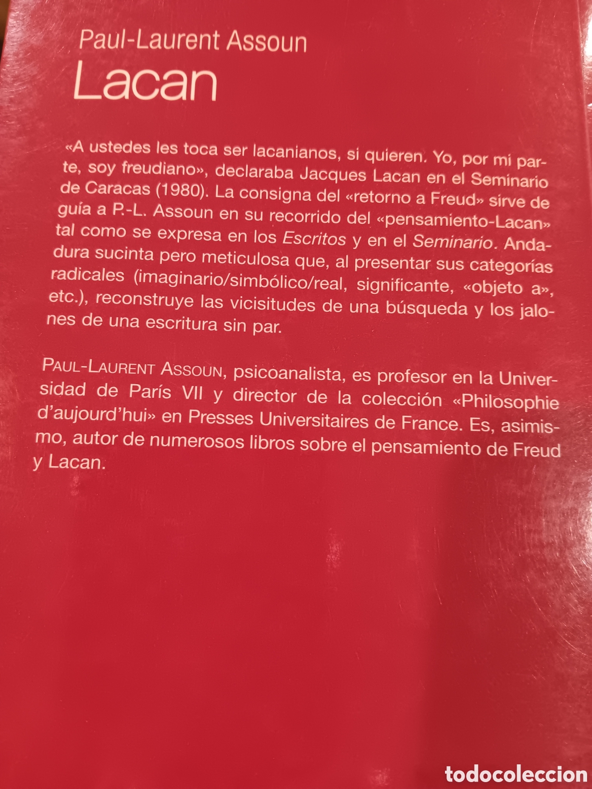 Libros de segunda mano: Paul-Laurent Assoun. Lacan - Foto 2