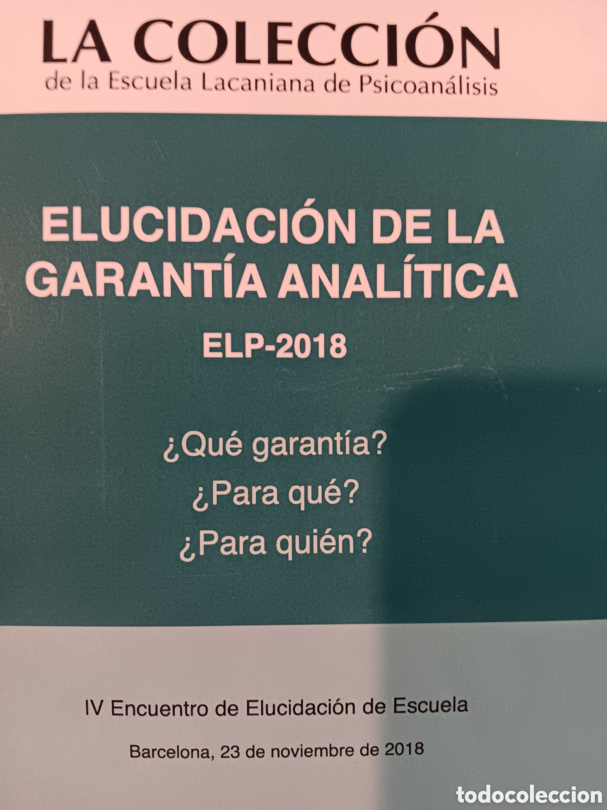 Libros de segunda mano: Elucidaci&oacute;n de la garant&iacute;a anal&iacute;tica. Varios autores