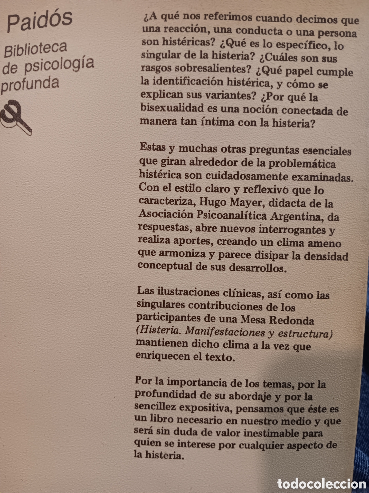 Libros de segunda mano: Hugo Mayer. Histeria - Foto 2