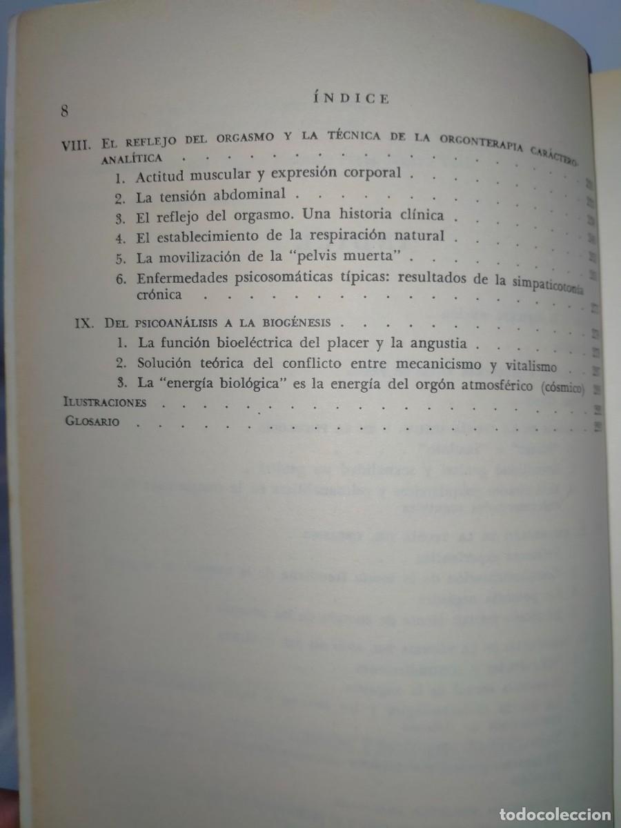 Libros de segunda mano: WILHELM REICH. LA FUNCI&Oacute;N DEL ORGASMO .PAID&Oacute;S - Foto 3
