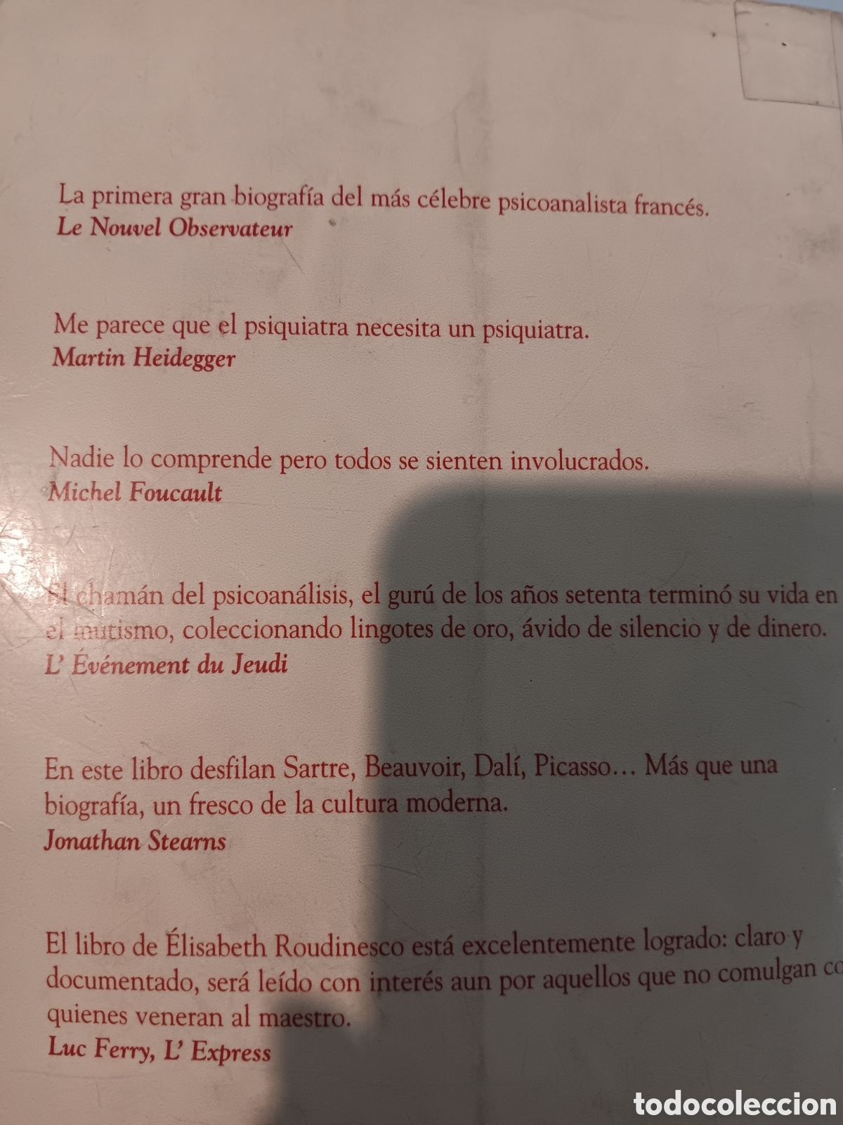 Libros de segunda mano: Elisabeth Roudinesco. Lacan - Foto 2
