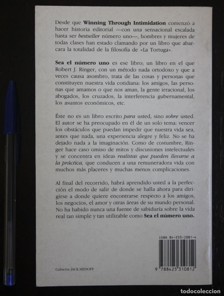 Libros de segunda mano: Sea el n&uacute;mero uno. Robert J. Ringer. 1992 - Foto 2