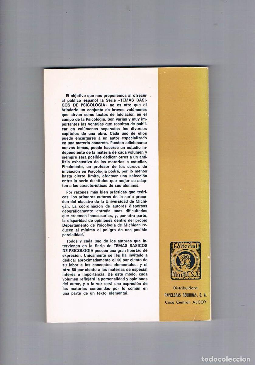 Libros de segunda mano: Percepcion Weintraub y Walker editorial marfil 1978 - Foto 2