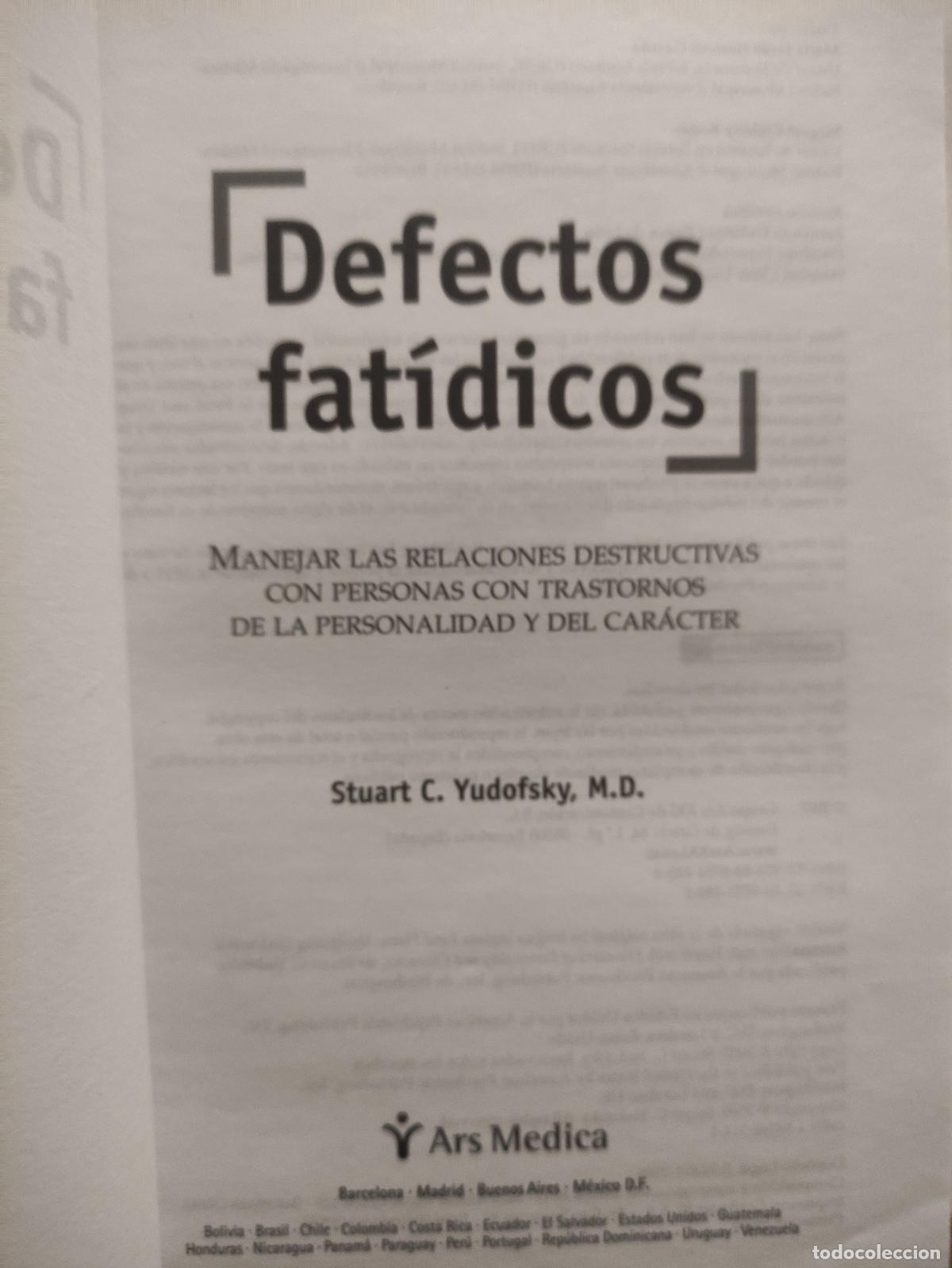 Libros de segunda mano: DEFECTOS FATIDICOS - STUART C. YUDOFSKY - Ars Medica - Foto 2