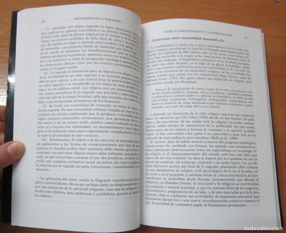 Libros de segunda mano: Mitoan&aacute;lisis de la publicidad, de J. Luis Le&oacute;n - Foto 3