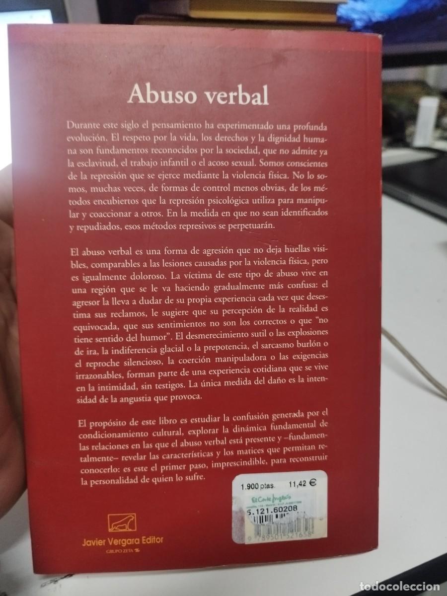 Libros de segunda mano: Abuso Verbal - La Violencia Negada. Patricia Evans. - Foto 4