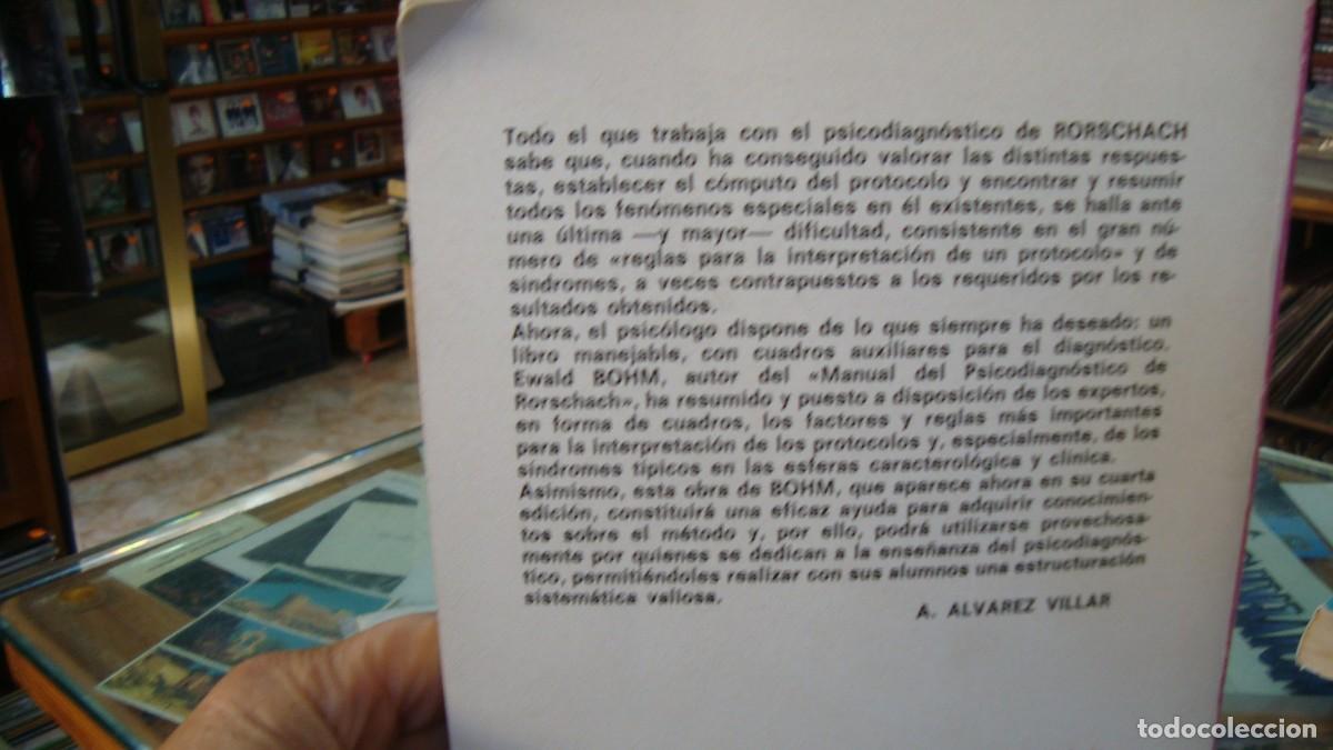 Libros de segunda mano: VADEMECUM DEL TEST DE RORSCHACH - Foto 2