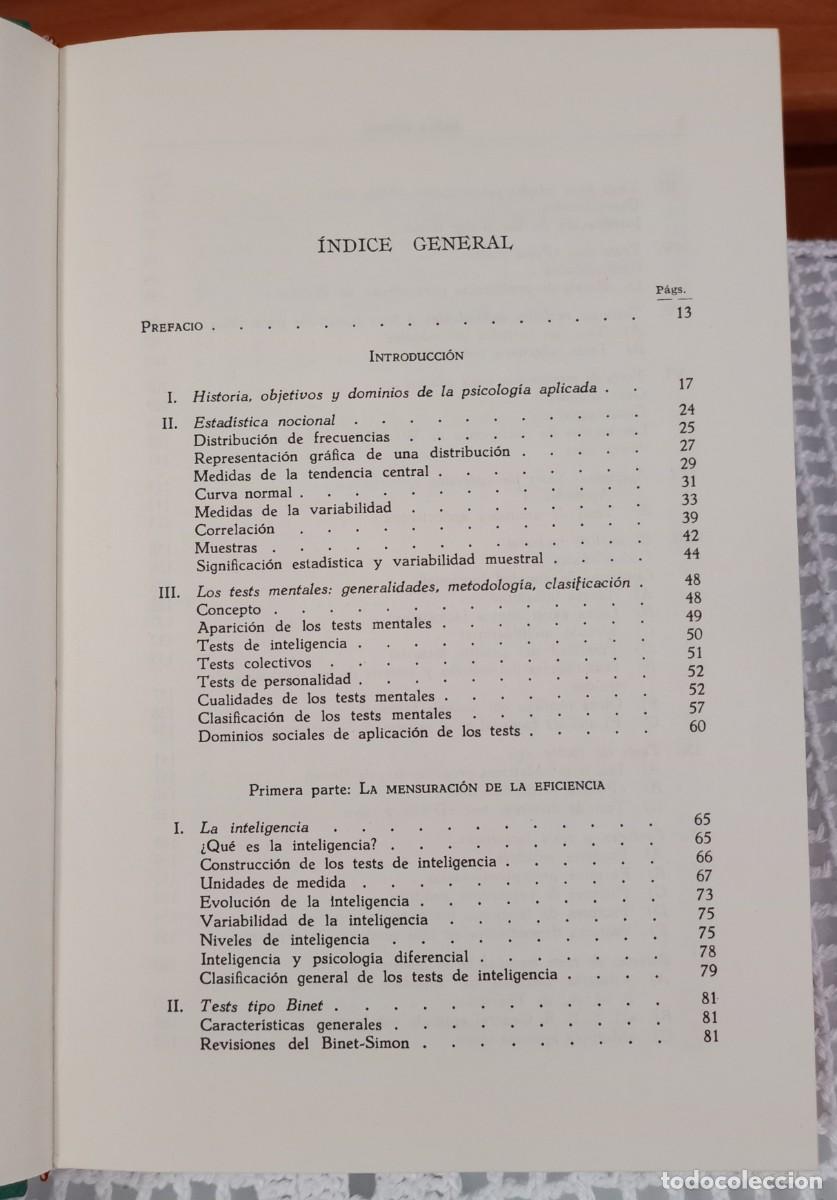 Libros de segunda mano: PSICOLOG&Iacute;A APLICADA / DR. ENRIQUE CERDA - Foto 8