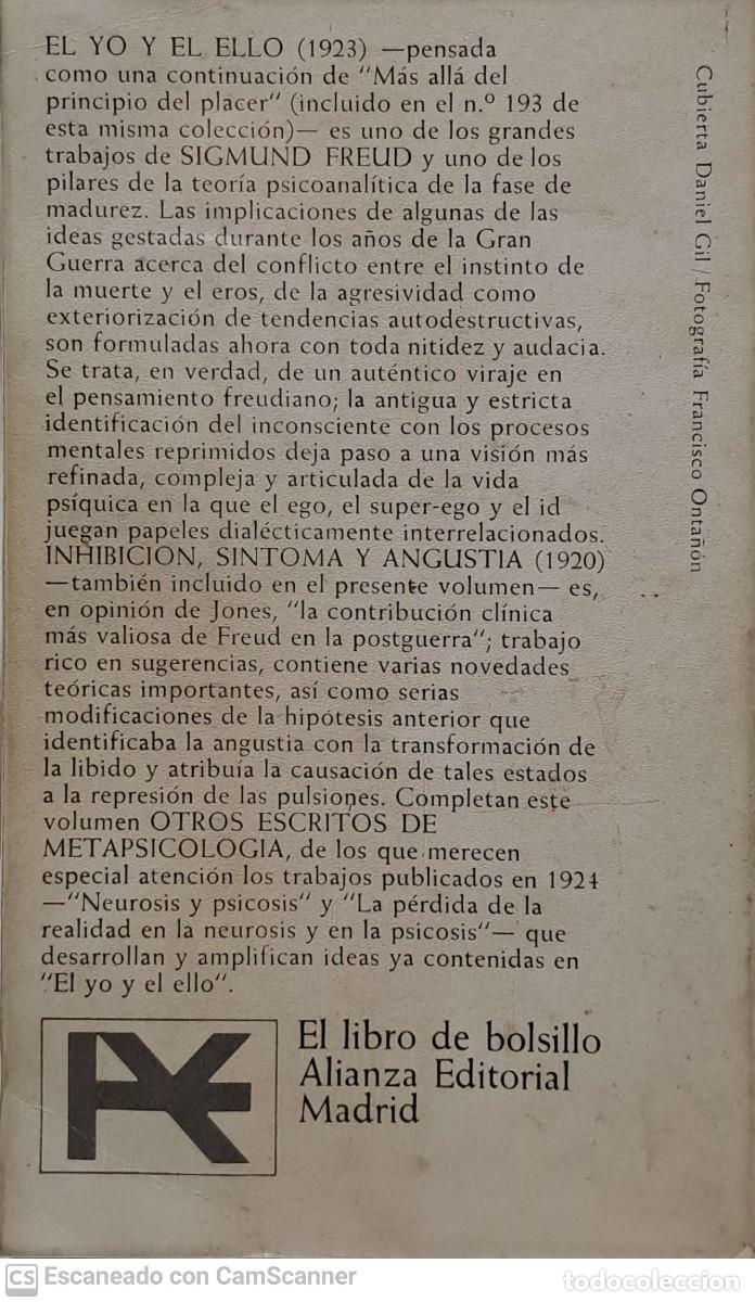 Libros de segunda mano: El yo y el ello - Sigmund Freud - Foto 2