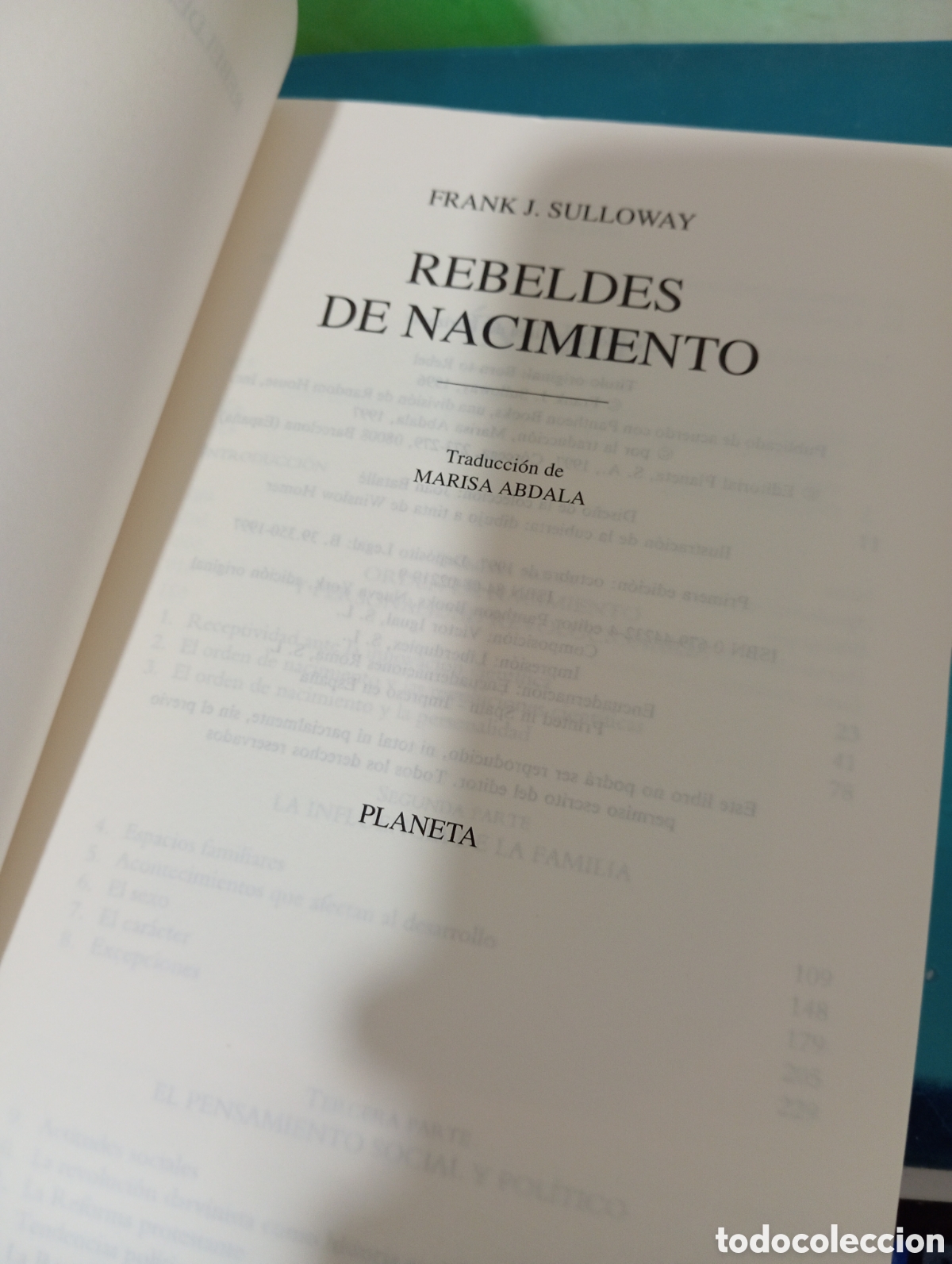 Libros de segunda mano: Rebeldes de nacimiento. Frank J. Sulloway - Foto 2