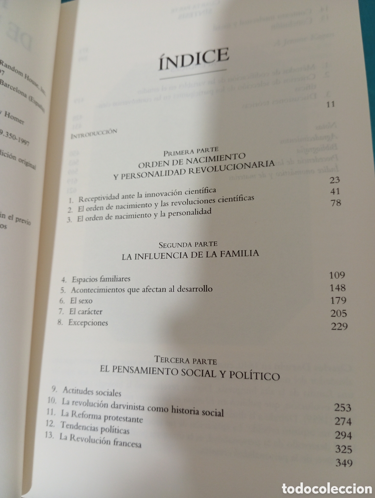 Libros de segunda mano: Rebeldes de nacimiento. Frank J. Sulloway - Foto 4