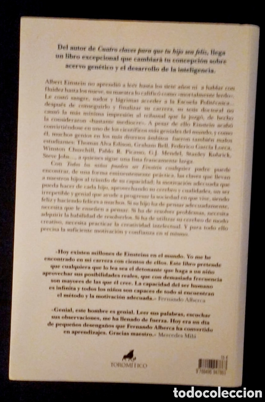 Libros de segunda mano: TODOS LOS NI&Ntilde;OS PUEDEN SER EINSTEIN. - Foto 2