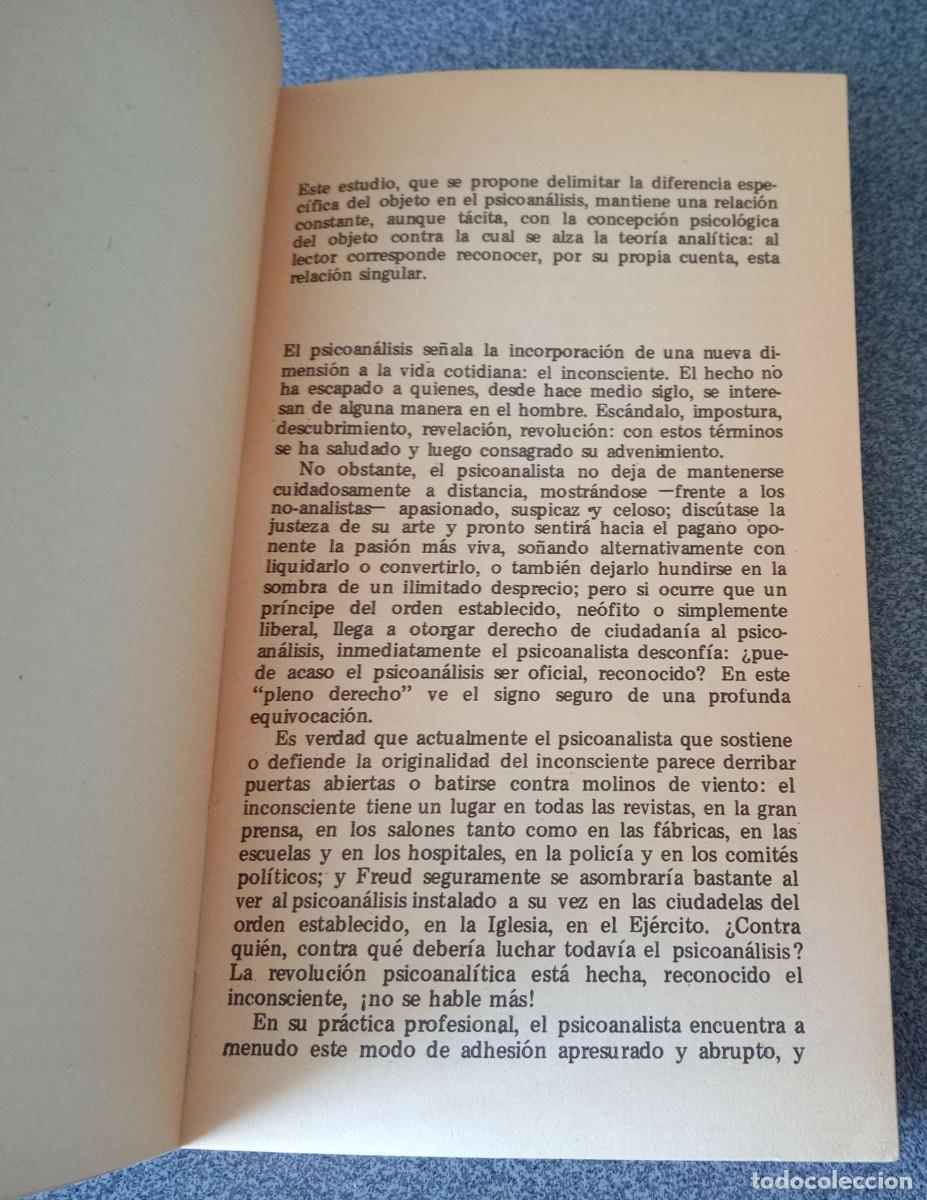 Libros de segunda mano: El Objeto Del Psicoan&aacute;lisis Serge Leclaire - Foto 6