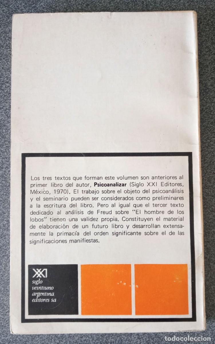 Libros de segunda mano: El Objeto Del Psicoan&aacute;lisis Serge Leclaire - Foto 7