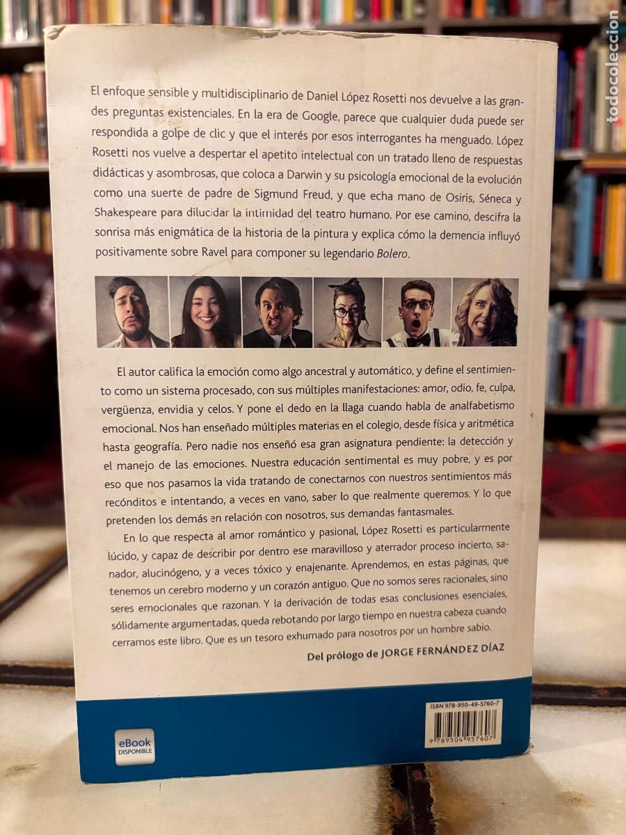 Libros de segunda mano: Emoci&oacute;n y sentimientos. Daniel L&oacute;pez Rosetti - Foto 2