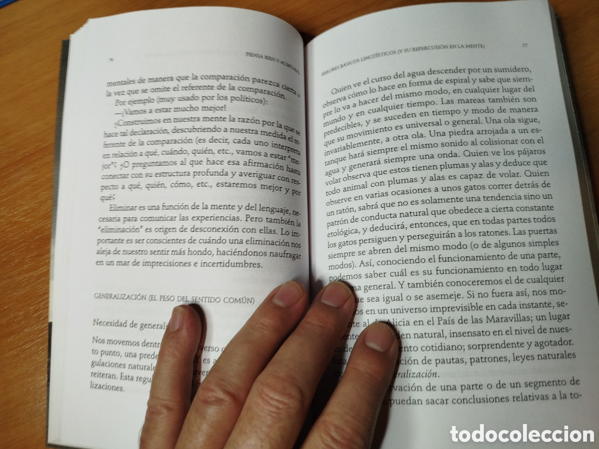 Libros de segunda mano: Piensa bien y acertar&aacute;s. Benigno Morilla. Como conocer y superar los errores b&aacute;sicos de la mente - Foto 3