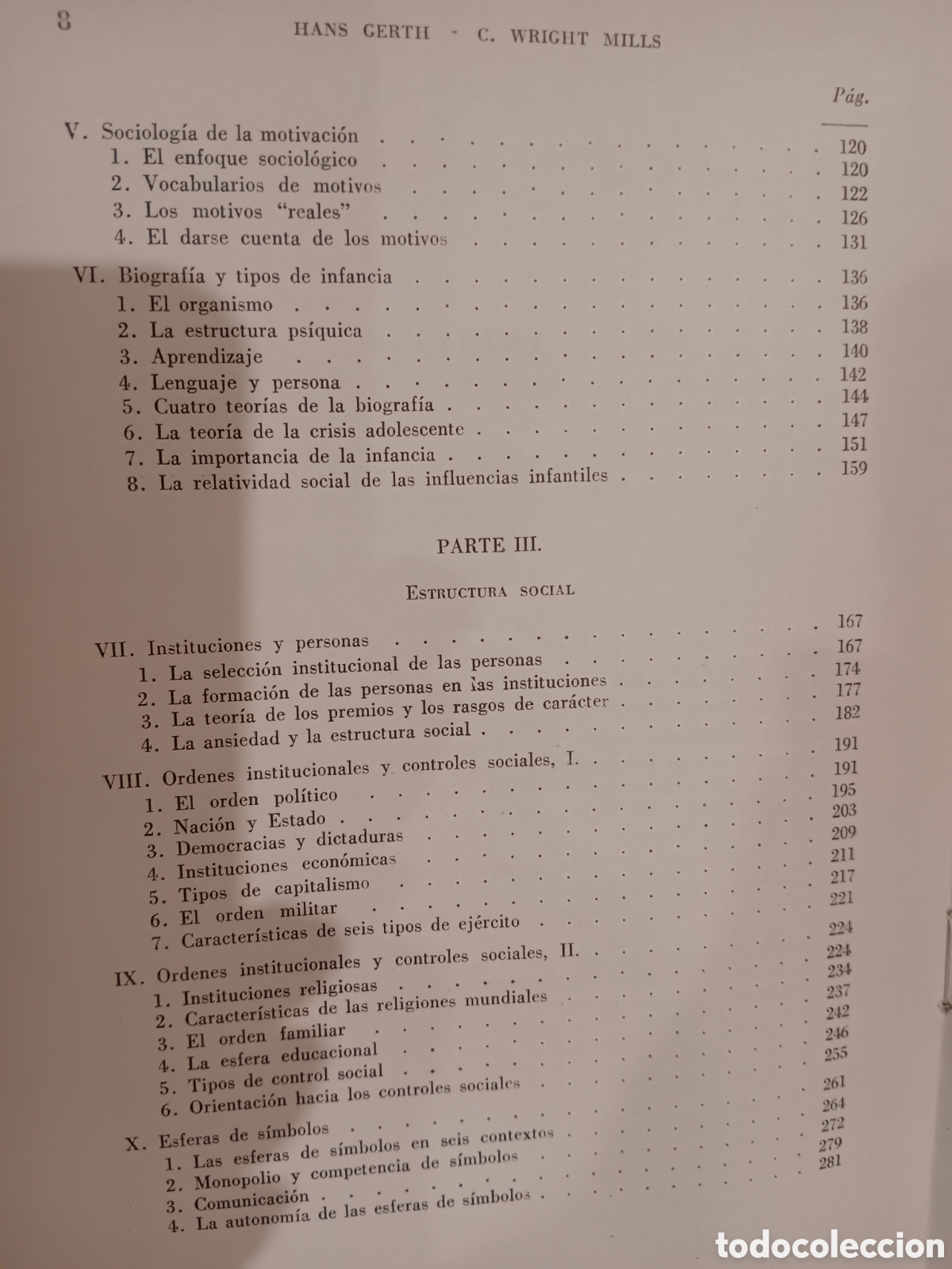 Libros de segunda mano: H. Gerth y C. Wright Mills. Car&aacute;cter y estructura social - Foto 3