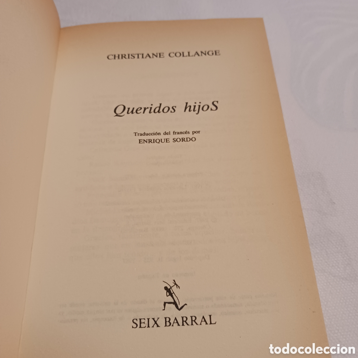 Libros de segunda mano: Queridos Hijos de Christiane Collange - Foto 4