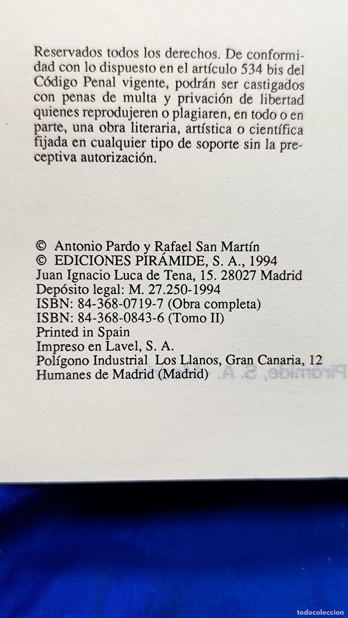 Libros de segunda mano: ANALISIS DE DATOS DE PSICOLOGIA II - Foto 3