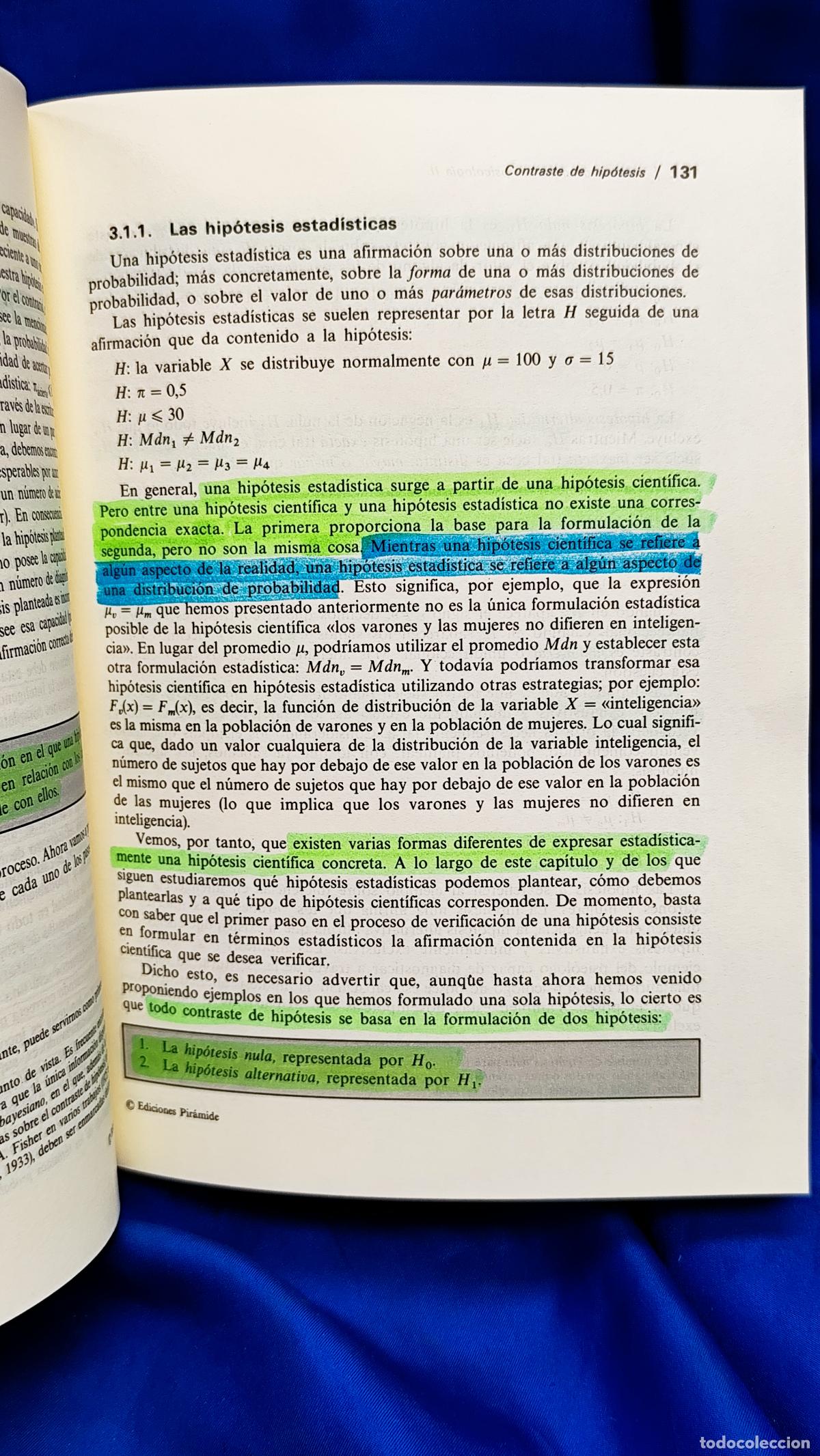 Libros de segunda mano: ANALISIS DE DATOS DE PSICOLOGIA II - Foto 6