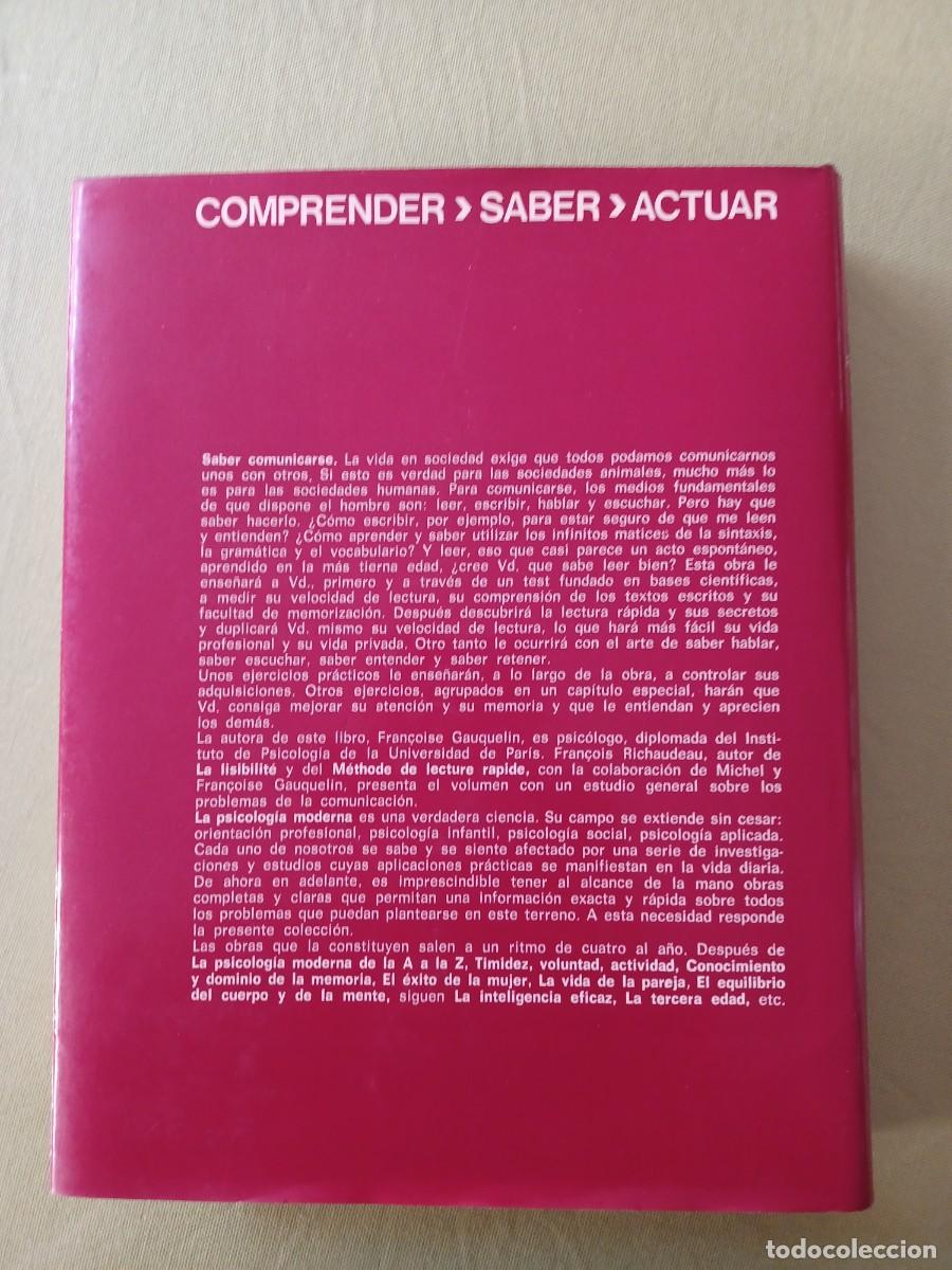 Libros de segunda mano: LA PSICOLOGIA MODERNA. SABER COMUNICARSE - Foto 2